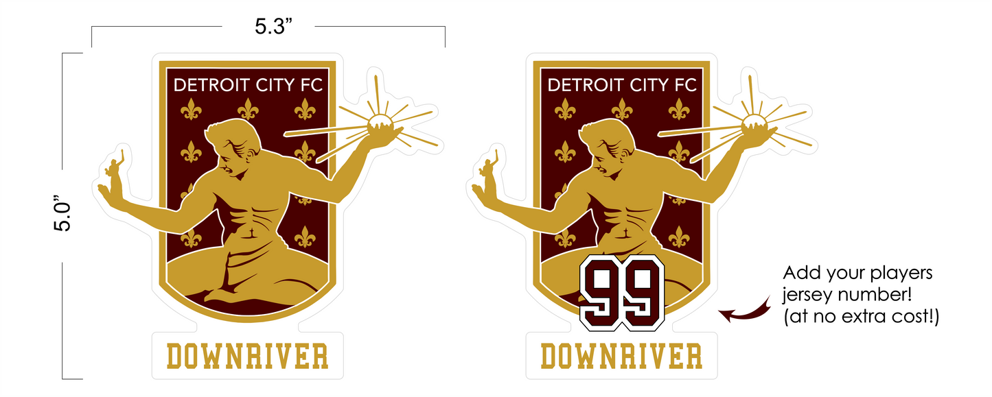 DCFC Car Decals & Bag Tags