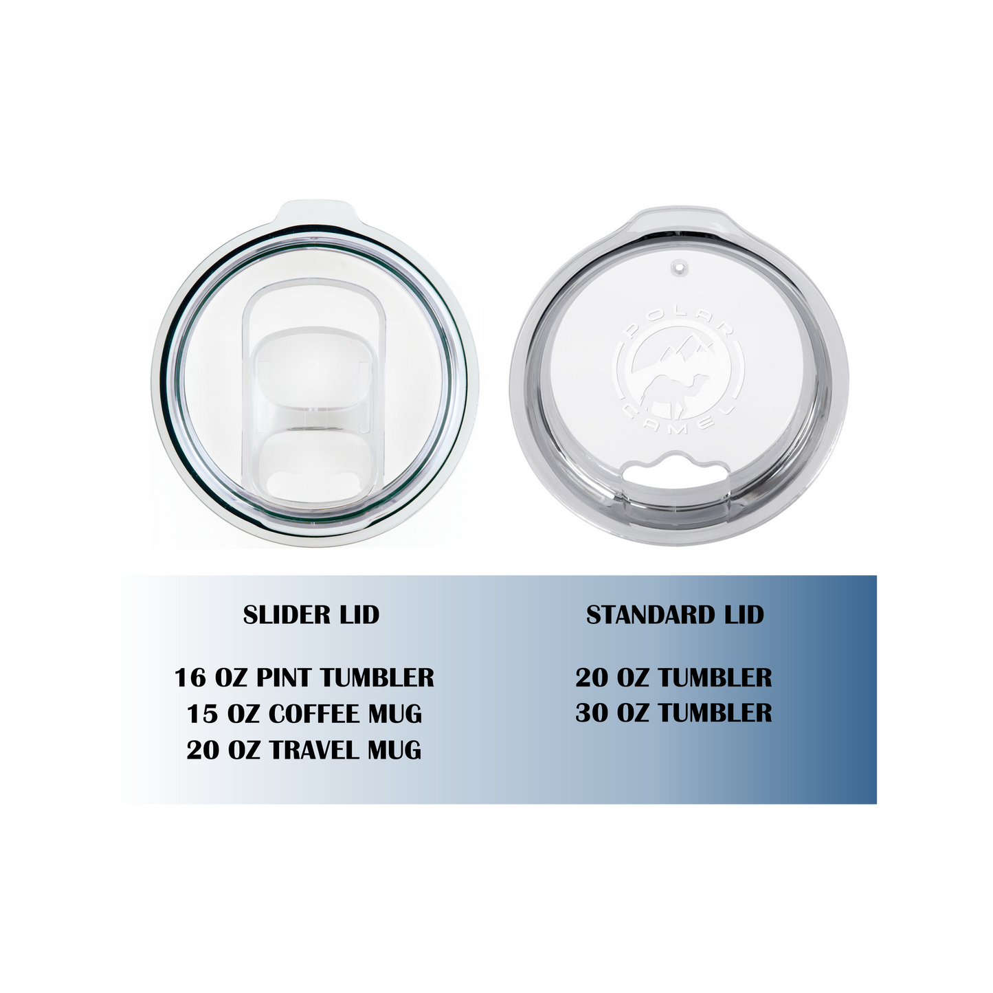 Standard Tumblers, 3 sizes