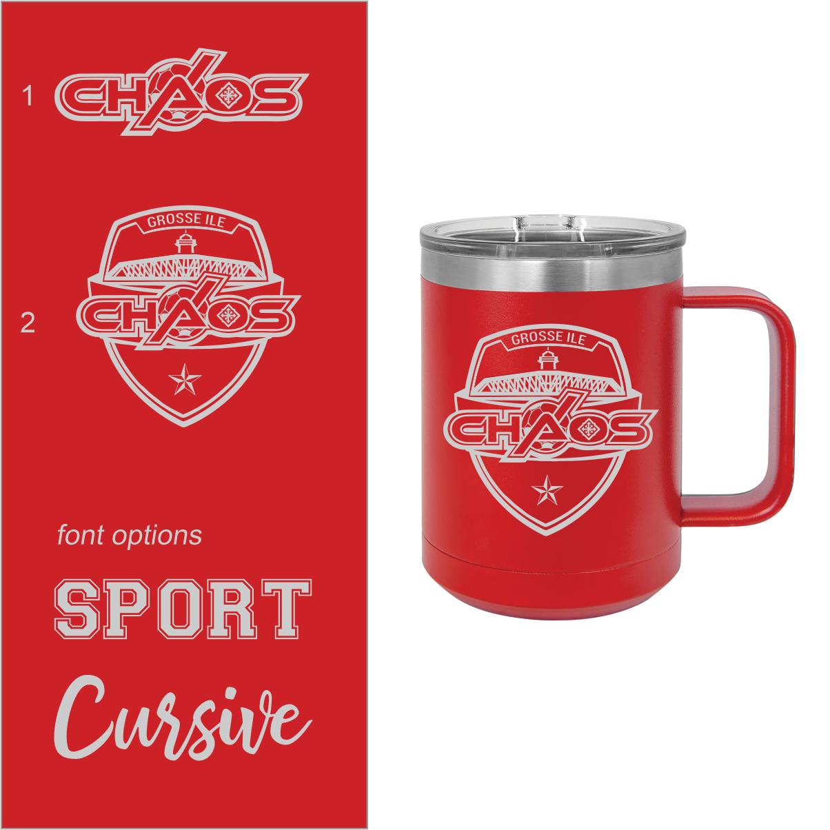 CHAOS Personalized Drinkware