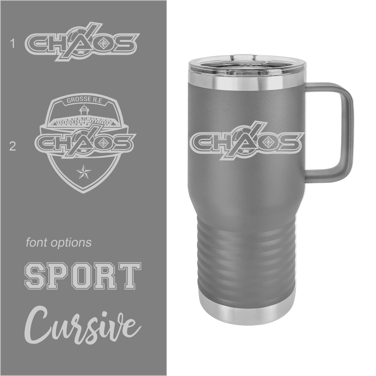 CHAOS Personalized Drinkware