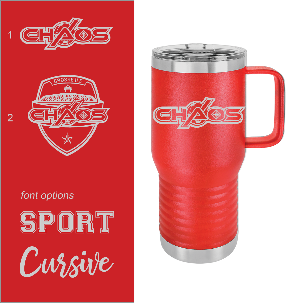 CHAOS Personalized Drinkware