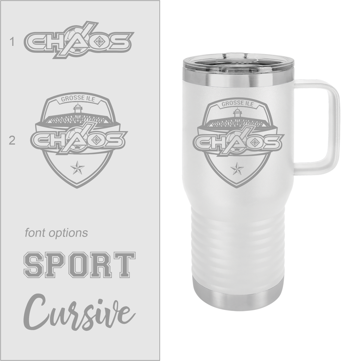 CHAOS Personalized Drinkware