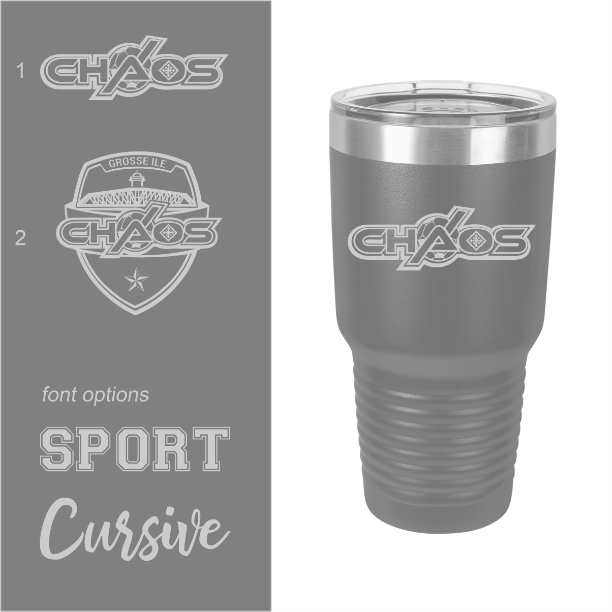 CHAOS Personalized Drinkware