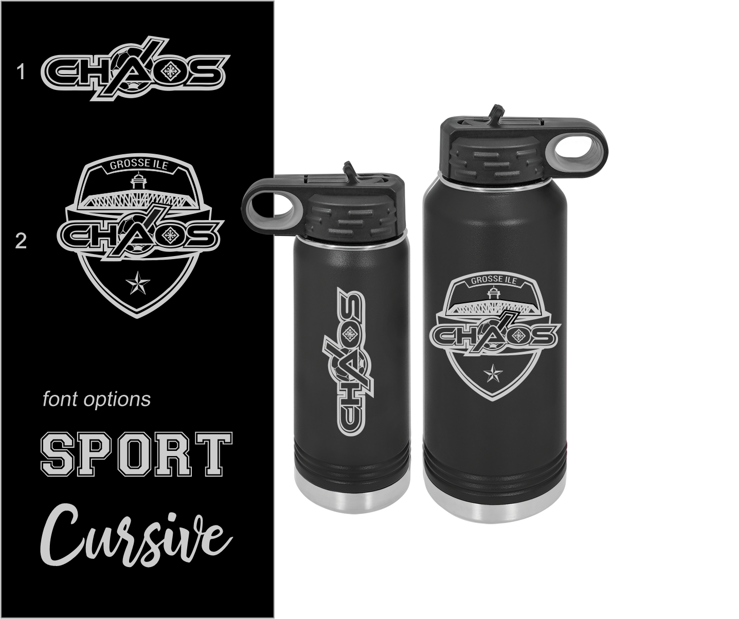 CHAOS Personalized Drinkware