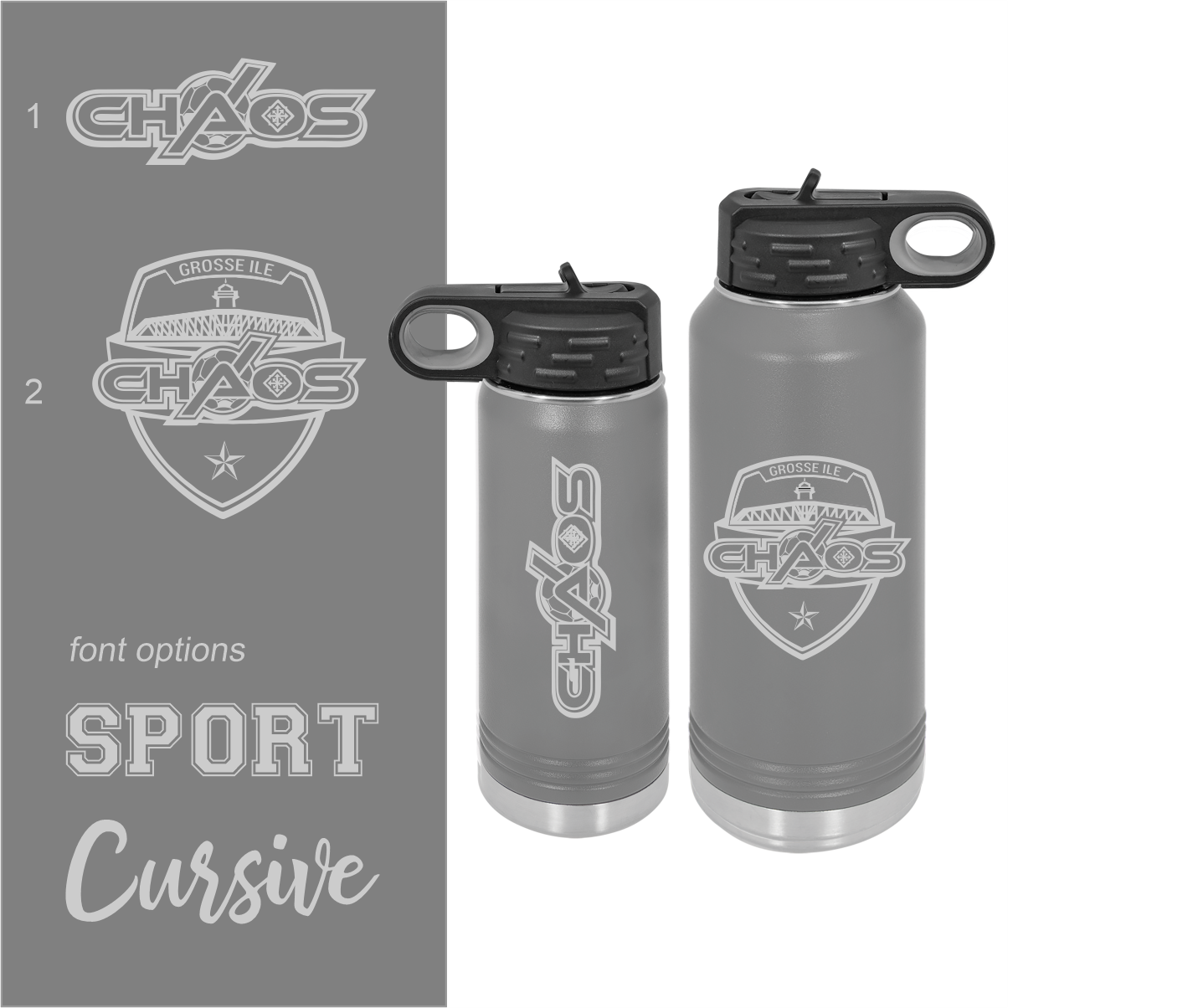 CHAOS Personalized Drinkware