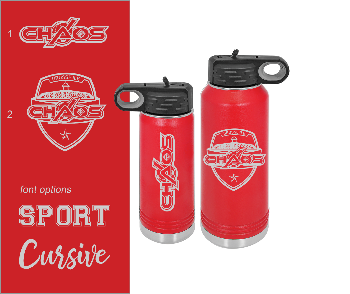 CHAOS Personalized Drinkware