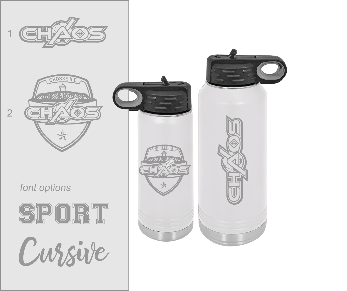 CHAOS Personalized Drinkware